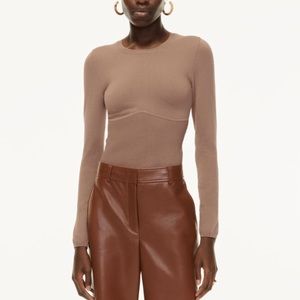 Aritzia sculpt knit empire long sleeve
